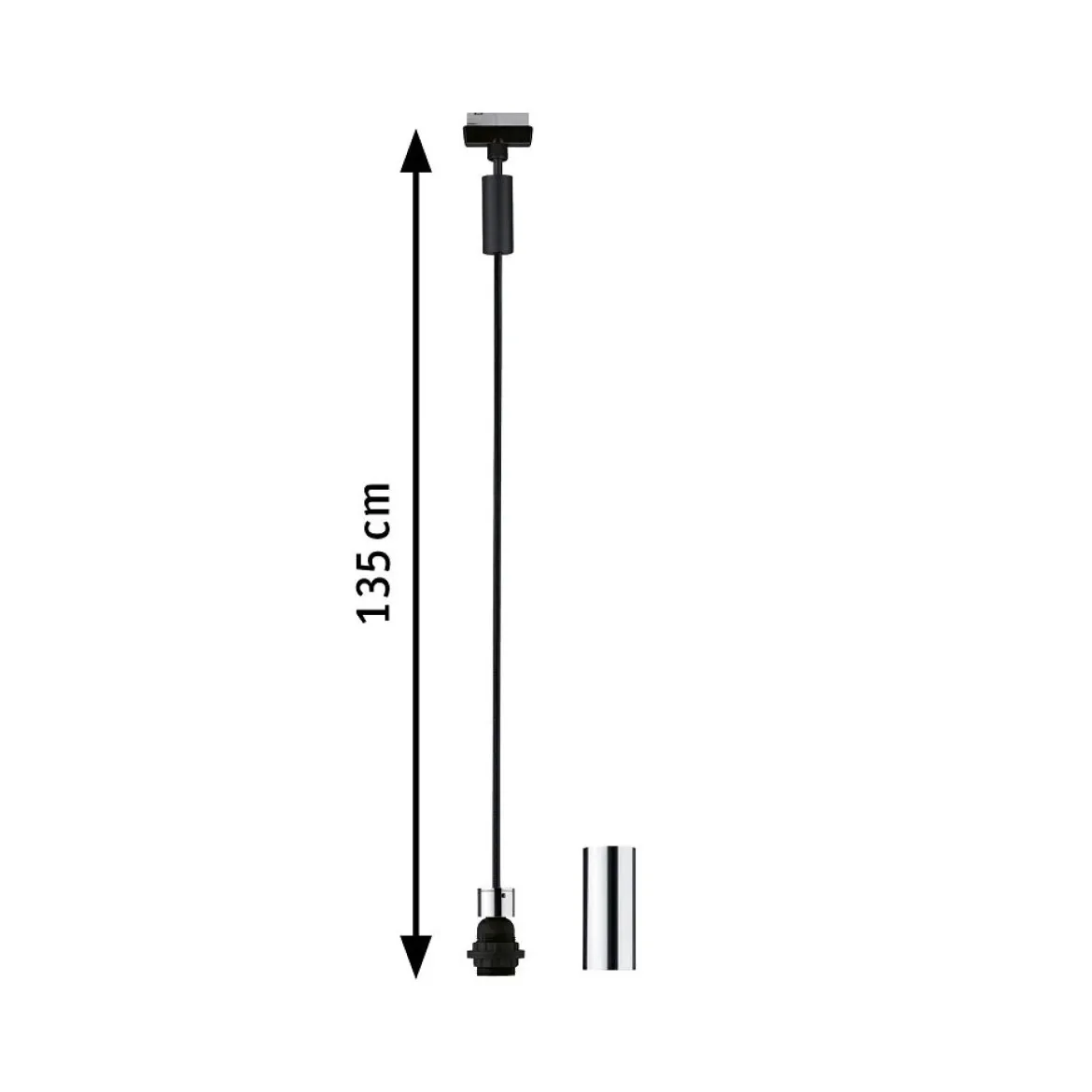 Paulmann Design URail No. 96919 URail DecoSystems Pendel schwarz max.20W E27