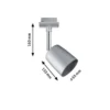 Paulmann Design URail No. 95335 URail Spot Cover Chrom matt max. 10W GU10
