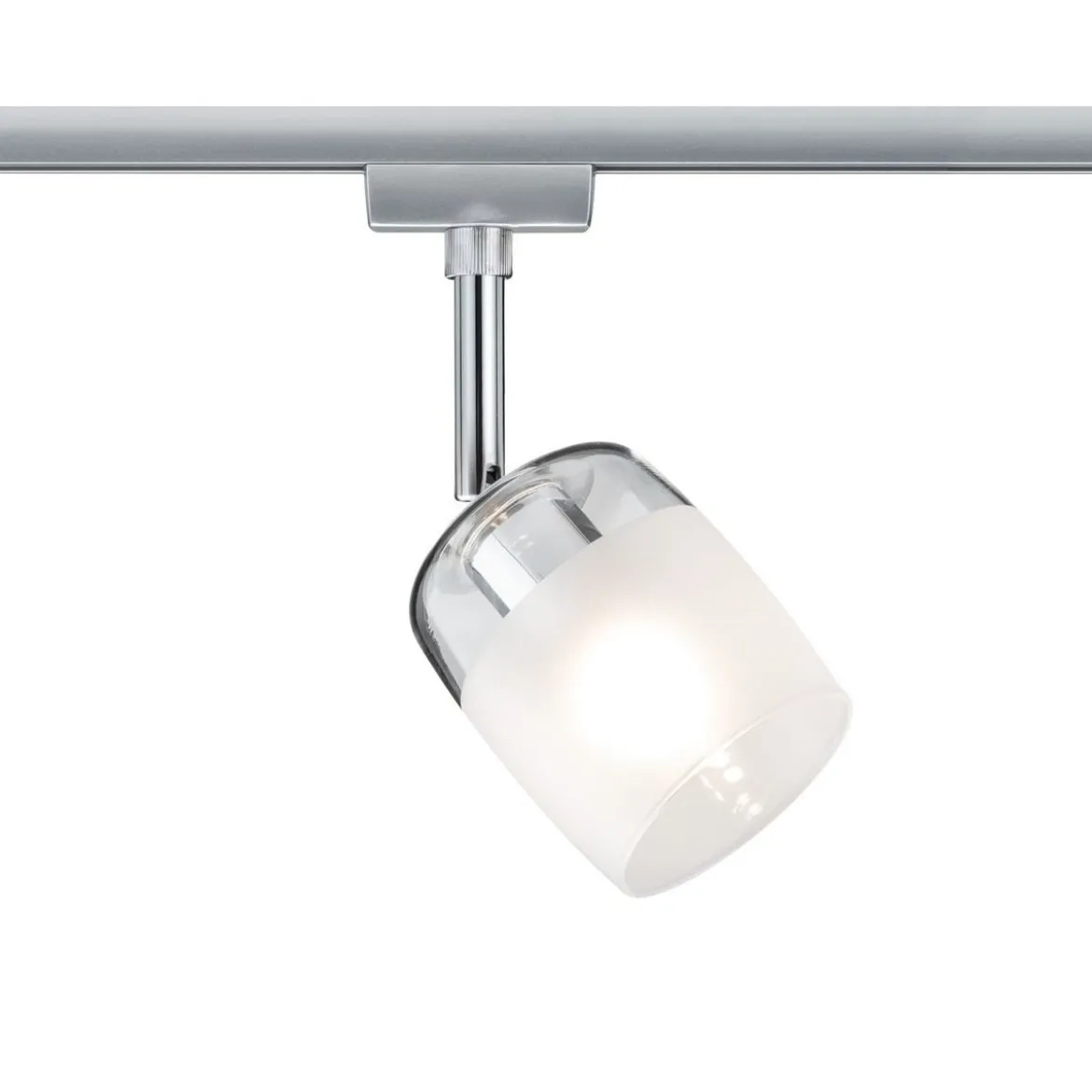 Paulmann Design URail No. 95338 URail Spot Blossom Chrom matt Klar-Satinglas max. 10W