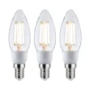 Paulmann 29133 Eco-Line Filament 230V LED Kerze 3er-Pack E14 525lm 3000K klar