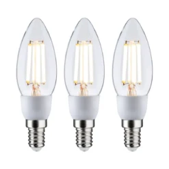 Paulmann 29133 Eco-Line Filament 230V LED Kerze 3er-Pack E14 525lm 3000K klar