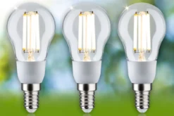 Paulmann 29134 Eco-Line Filament 230V LED Tropfen 3er-Pack E14 525lm 3000K klar