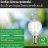 Paulmann 29202 Eco-Line Filament 230V LED Tropfen E14 840lm 3000K Klar
