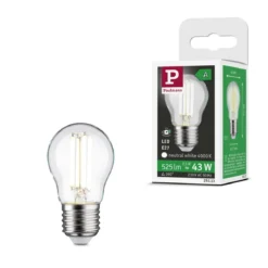 Paulmann 29213 Eco-Line Filament 230V LED Tropfen E27 525lm 2,5W 4000K Klar