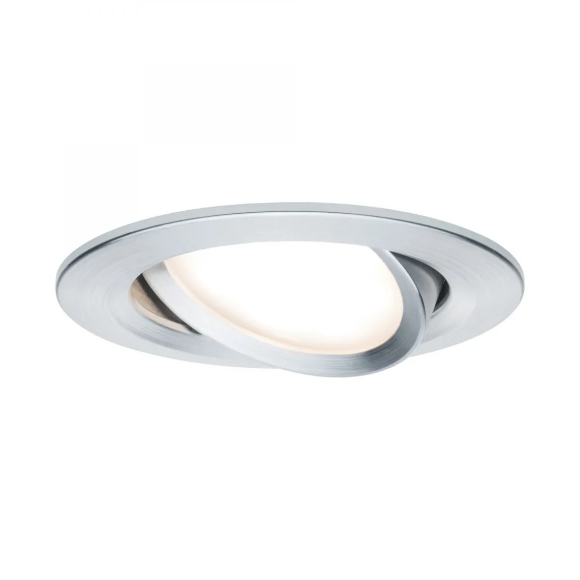 Paulmann 93902 Einbauleuchte LED Coin Slim IP23 rund Alu 1er-Set dimmbar und schwenkbar