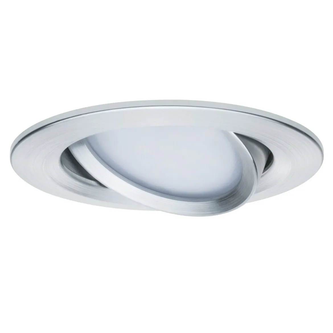 Paulmann 93902 Einbauleuchte LED Coin Slim IP23 rund Alu 1er-Set dimmbar und schwenkbar