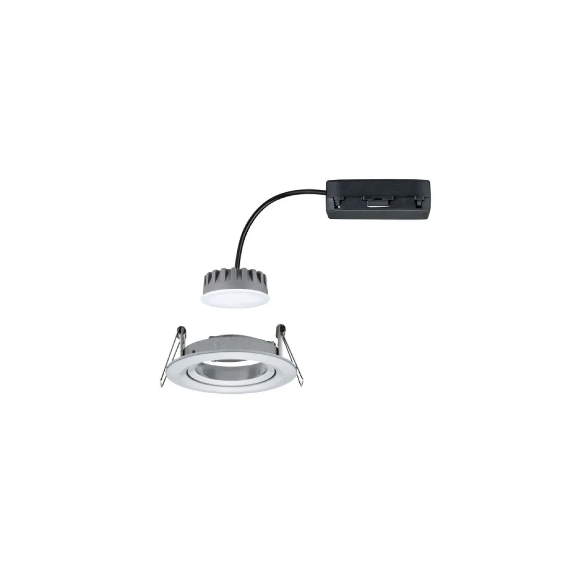 Paulmann 93902 Einbauleuchte LED Coin Slim IP23 rund Alu 1er-Set dimmbar und schwenkbar