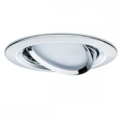 Paulmann 93880 Einbauleuchte LED Coin Slim IP23 rund Chrom 3er-Set dimmbar und schwenkbar