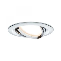 Paulmann 93880 Einbauleuchte LED Coin Slim IP23 rund Chrom 3er-Set dimmbar und schwenkbar