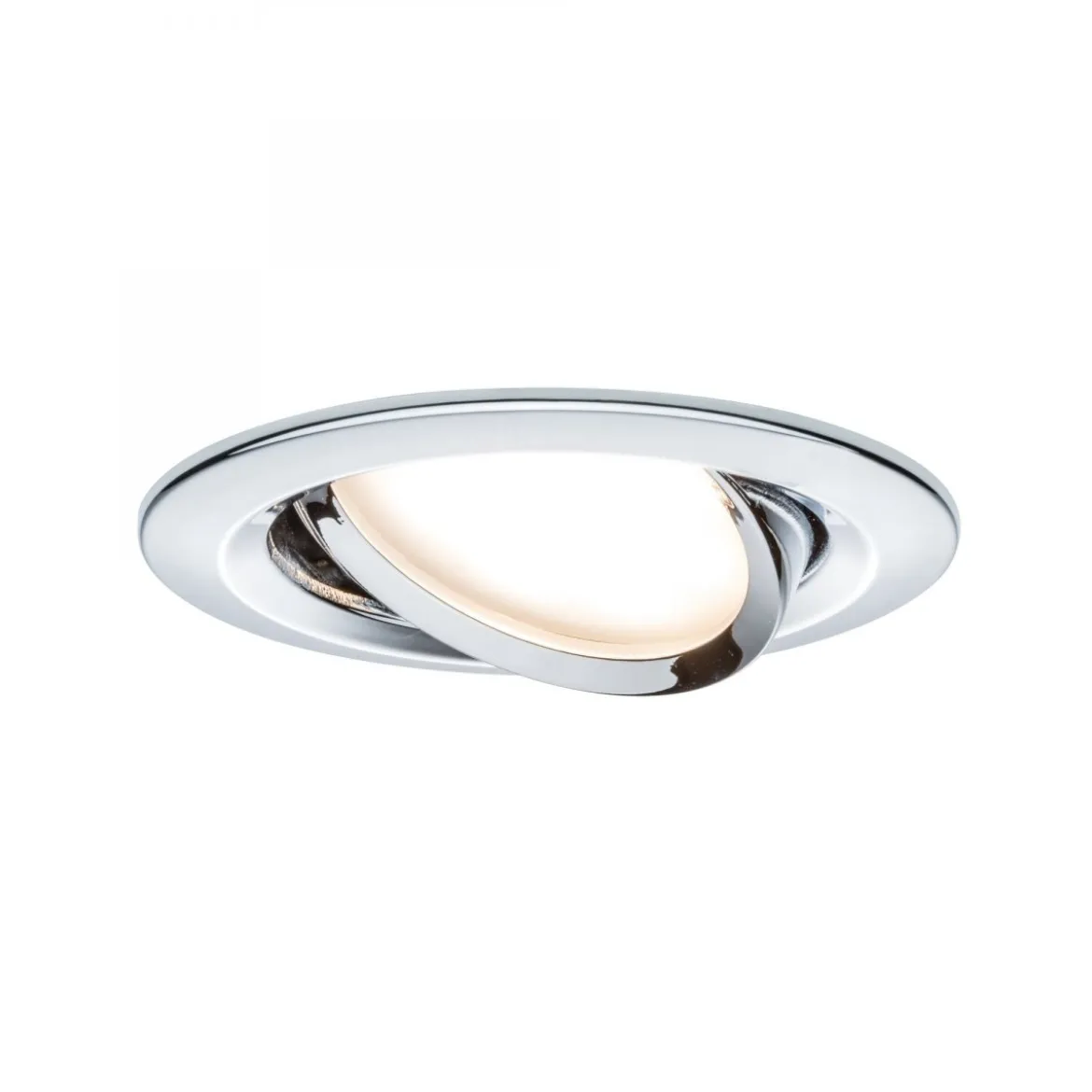 Paulmann 93880 Einbauleuchte LED Coin Slim IP23 rund Chrom 3er-Set dimmbar und schwenkbar