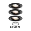 Paulmann 93083 Einbauleuchte Nova mini Coin Basisset schwarz 2700K schwenkbar