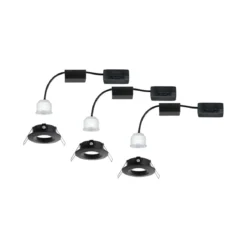 Paulmann 93085 Einbauleuchte Nova mini Coin Basisset EasyDim schwarz 2700K
