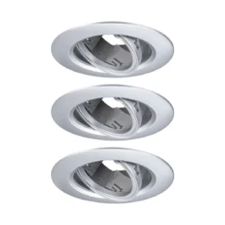 Paulmann 92110 Einbauleuchte rund 90mm 3er-Set Chrom schwenkbar GU10