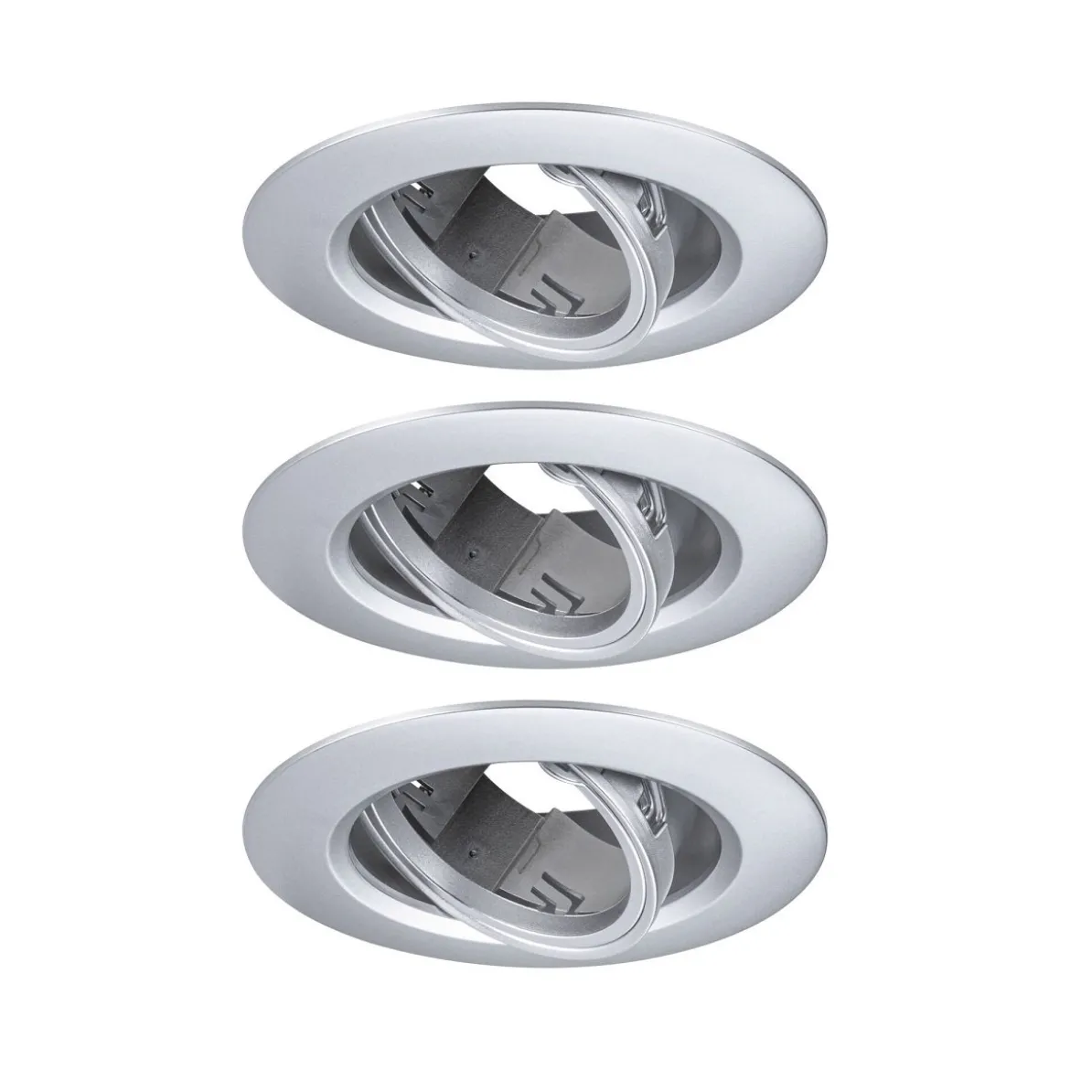 Paulmann 92110 Einbauleuchte rund 90mm 3er-Set Chrom schwenkbar GU10