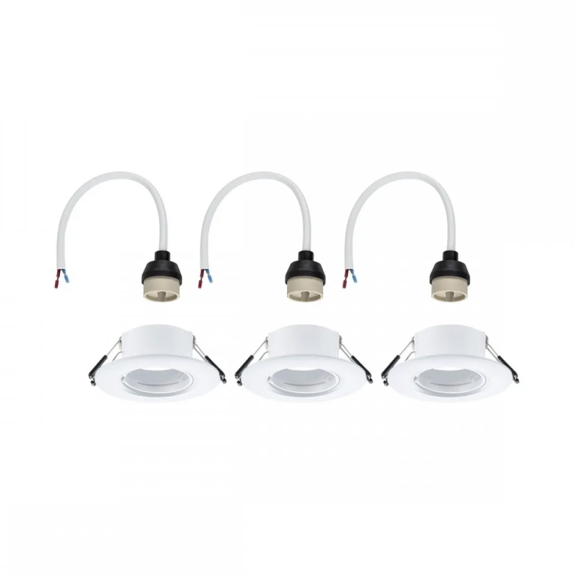 Paulmann 92112 Einbauleuchte rund 90mm 3er-Set Weiß starr