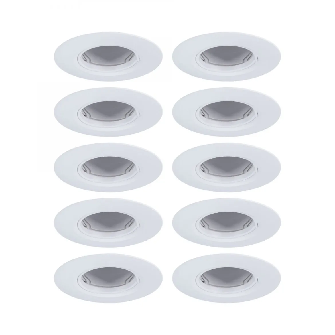 Paulmann 92118 Einbauleuchte rund 90mm 10er-Set Weiß starr