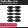 Paulmann 92120 Einbauleuchte rund 90mm 10er-Set Schwarz starr