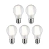 Paulmann 29091 Filament 230V LED Birne E27 5er Pack 4000K matt