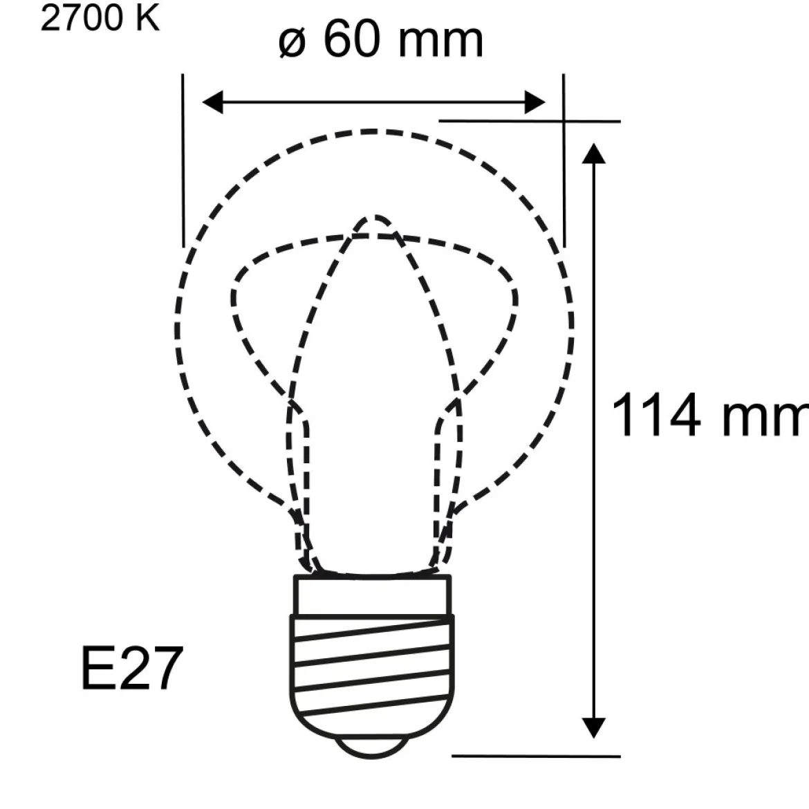 Paulmann 28999 Filament 230V LED Birne E27 Bewegungsmelder 806lm 2700K klar
