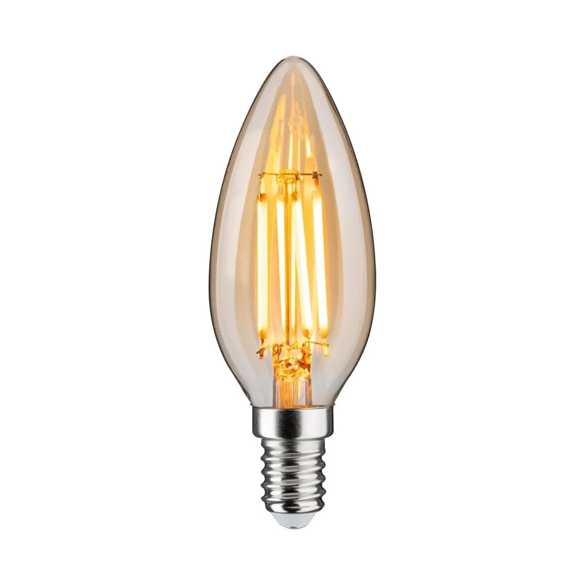 Paulmann 29191 Filament 230V LED Kerze E14 450lm 1800K Gold 3-Step-Dim