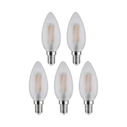 Paulmann 29095 Filament 230V LED Kerze E14 5er Pack 2700K matt