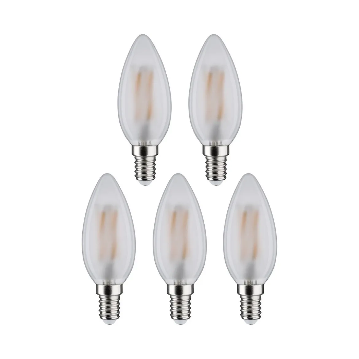 Paulmann 29095 Filament 230V LED Kerze E14 5er Pack 2700K matt