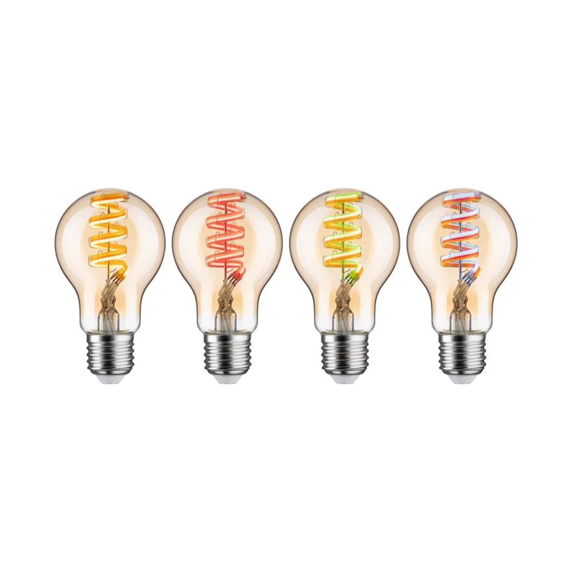 Paulmann 29163 Filament 230V Smart Home Zigbee LED Birne E27 3er-Pack 470lm RGBW