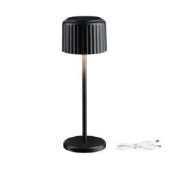 Paulmann 94878 LED Akkuleuchte Else 2700K IP44 dimmbar Schwarz