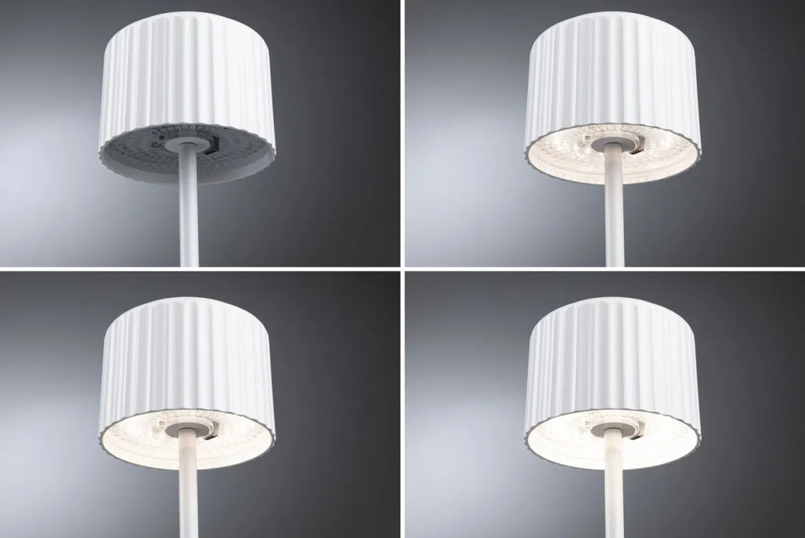 Paulmann 94879 LED Akkuleuchte Else 2700K IP44 dimmbar Weiß