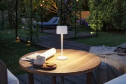 Paulmann 94879 LED Akkuleuchte Else 2700K IP44 dimmbar Weiß