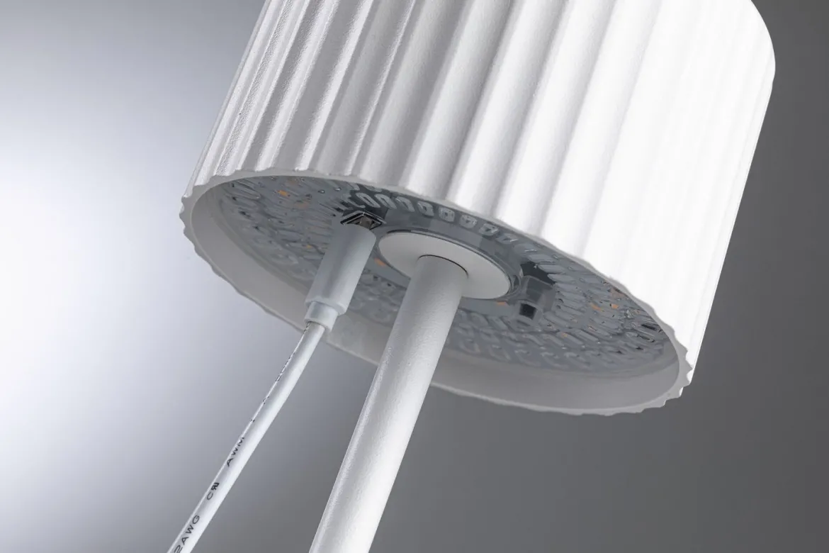 Paulmann 94879 LED Akkuleuchte Else 2700K IP44 dimmbar Weiß
