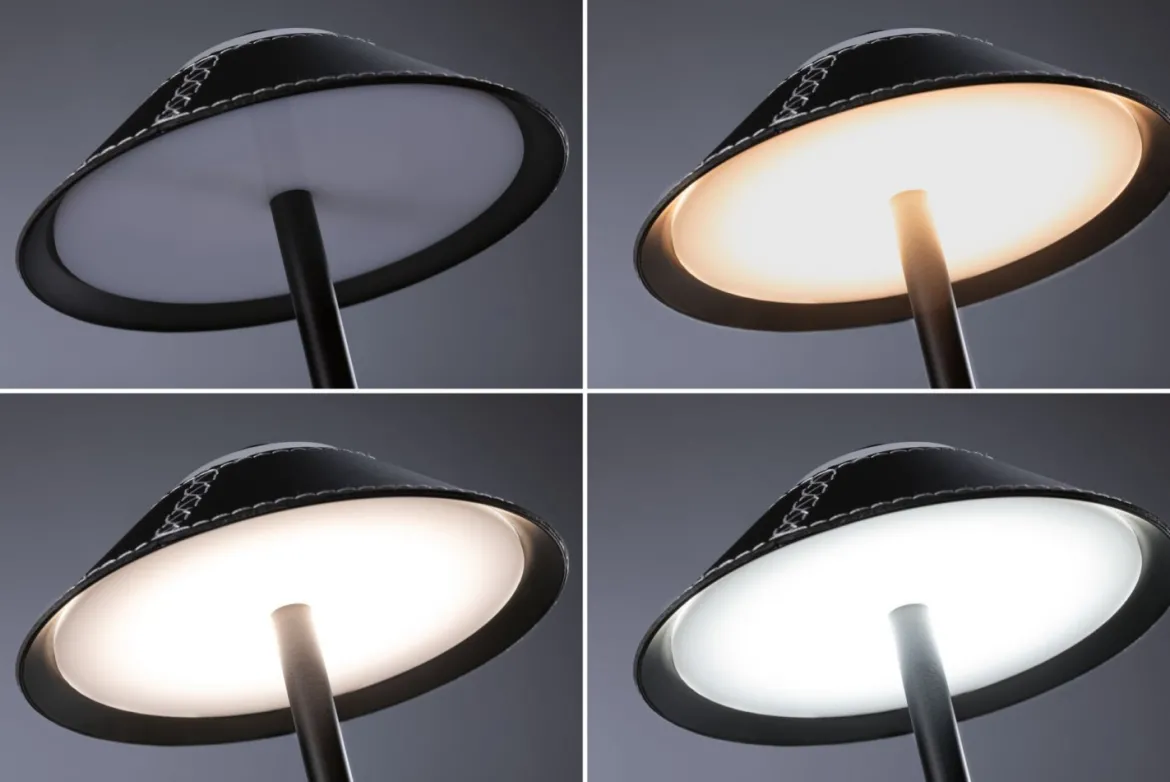 Paulmann 71173 LED Akkuleuchte Pellini 33cm White Switch dimmbar schwarz