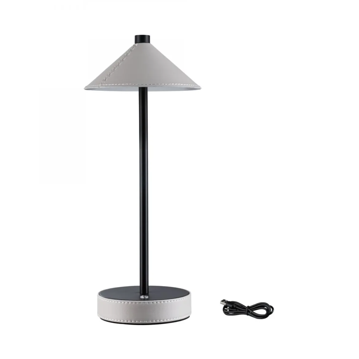 Paulmann 71176 LED Akkuleuchte Pellini 37cm White Switch dimmbar beige schwarz