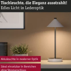 Paulmann 71176 LED Akkuleuchte Pellini 37cm White Switch dimmbar beige schwarz