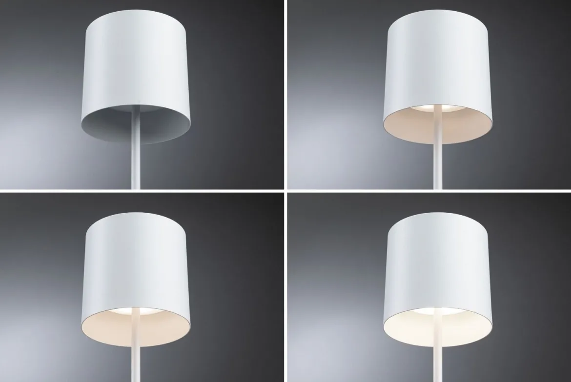 Paulmann 76999 LED Akkuleuchte Tuni 2700K IP44 dimmbar weiß