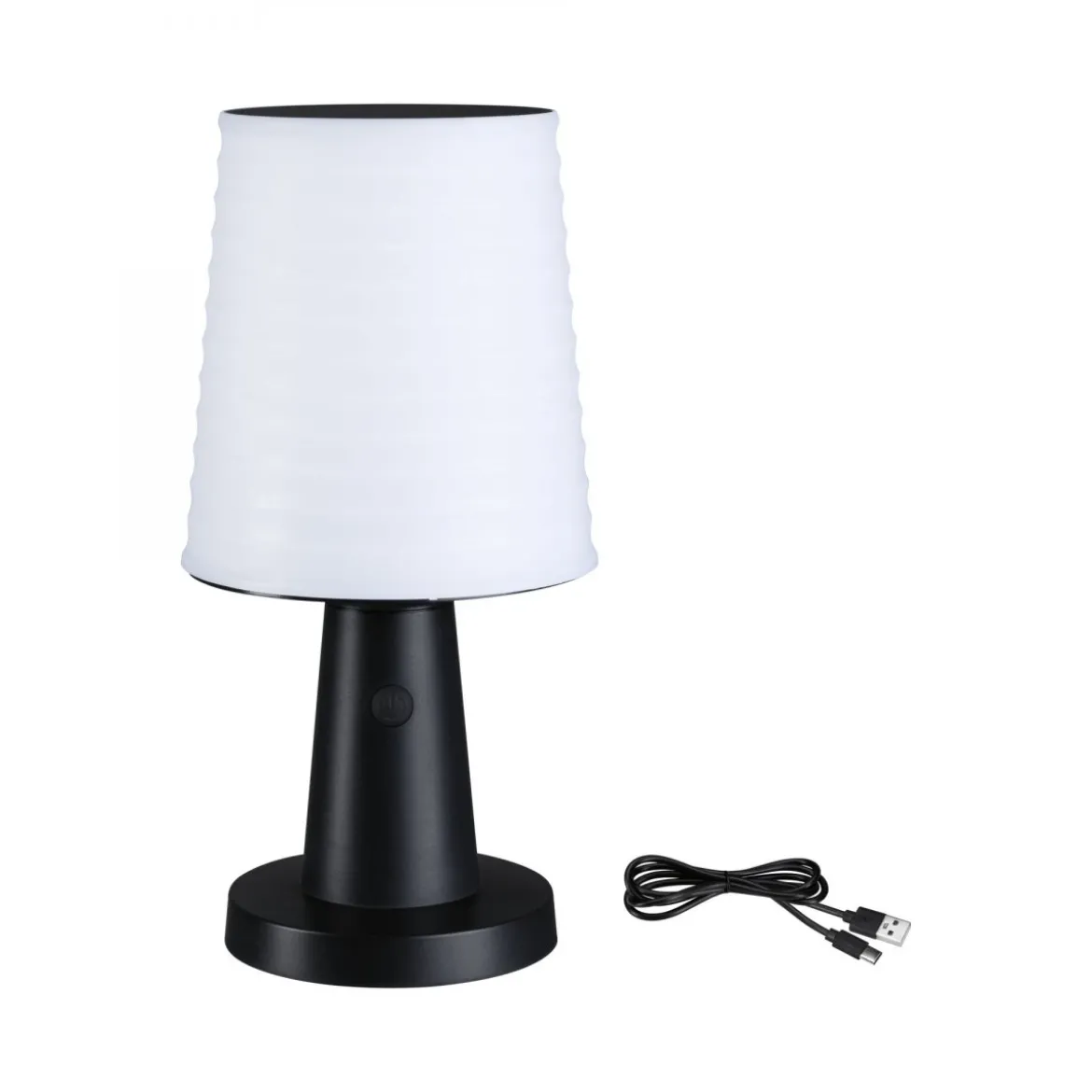 Paulmann 94611 LED Akku Tischleuchte Ilanga Solar 2700K IP44 dimmbar Anthrazit