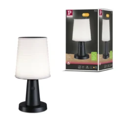 Paulmann 94611 LED Akku Tischleuchte Ilanga Solar 2700K IP44 dimmbar Anthrazit