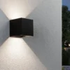 Paulmann 71282 LED Akku Wandleuchte Nyara eckig IP44 3000K schwarz Bewegungsmelder
