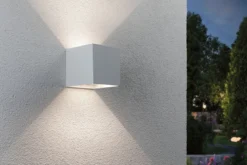 Paulmann 71283 LED Akku Wandleuchte Nyara eckig IP44 3000K weiß Bewegungsmelder