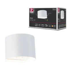 Paulmann 71285 LED Akku Wandleuchte Nyora rund IP44 3000K weiß Bewegungsmelder
