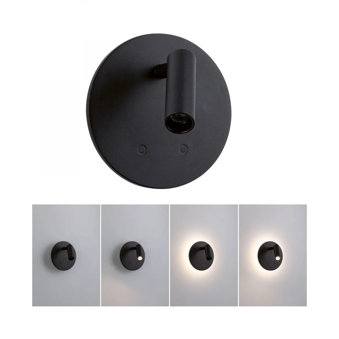 Paulmann 71286 LED Akku Wandleuchte Kiora 2700K schwarz dimmbar