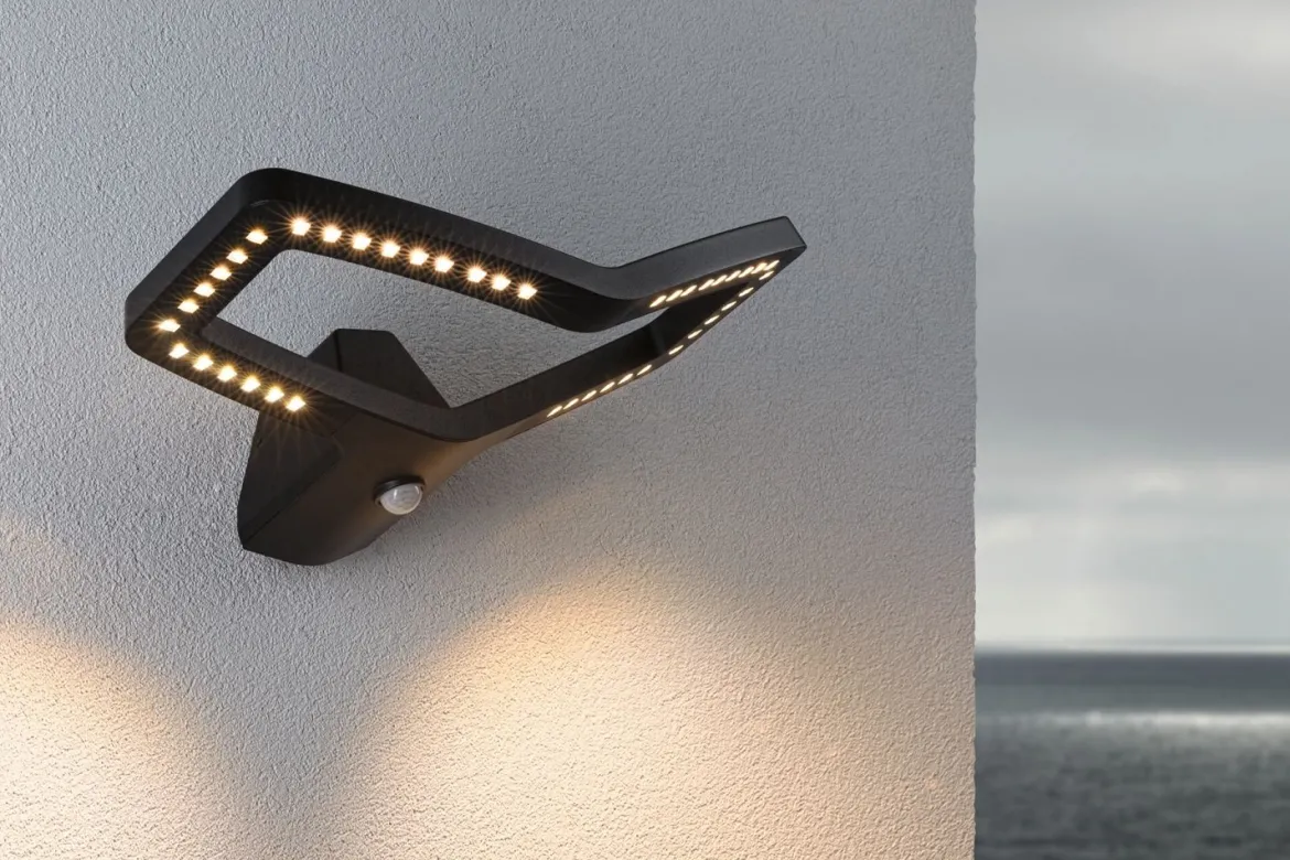 Paulmann 94793 LED Außenwandleuchte Smart Home Zigbee 3.0 Alara Bewegungsmelder RGBW