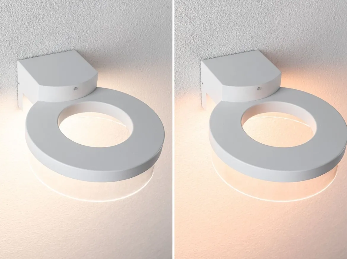 Paulmann 93114 LED Außenwandleuchte Capea Zigbee Bewegungsmelder tunable warm IP44 weiß