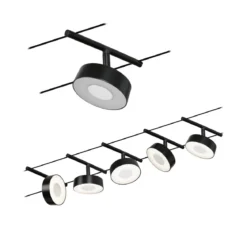 Paulmann 94479 LED Basisset Circle 12V 3000K Schwarz matt Chrom