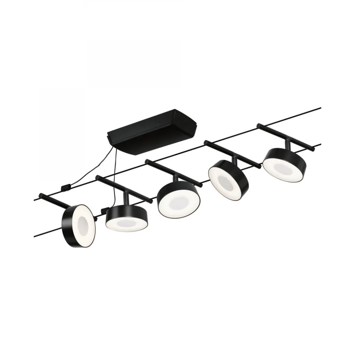 Paulmann 94479 LED Basisset Circle 12V 3000K Schwarz matt Chrom