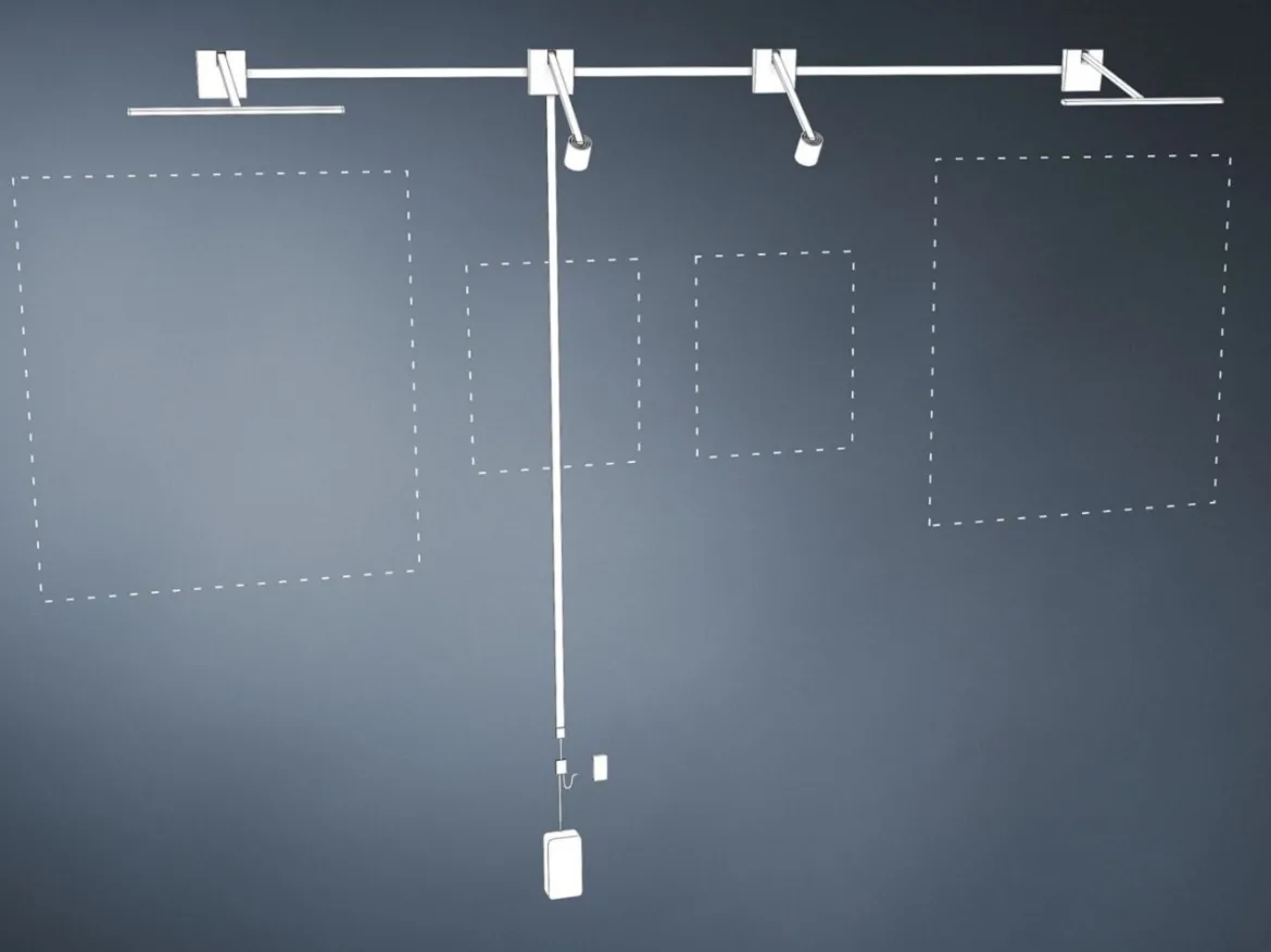 Paulmann 95574 LED Bilderleuchte Adelia Alu gebürstet 2700K Einzelleuchte