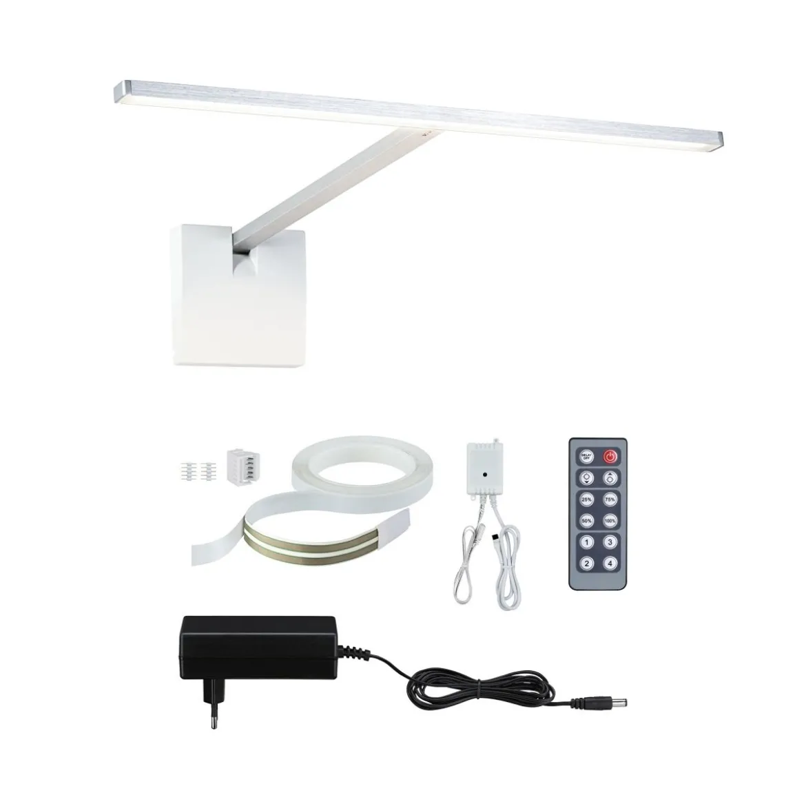 Paulmann 95577 LED Bilderleuchte Xana Alu gebürstet 2700K Komplettset
