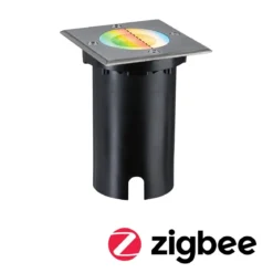 Paulmann 94846 LED Bodeneinbauleuchte Smart Home Zigbee Floor eckig Eisen IP67 RGBW