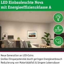 Paulmann 92458 LED Coin Nova 50mm Coin 2,8W 4000K Klar
