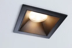 Paulmann 93125 LED Cole Coin Basisset eckig 3er-Set 2700K Schwarz 3-Step-Dim IP44
